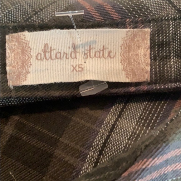 NWT Altar’d State Plaid Button Down Blouse - Picture 8 of 11